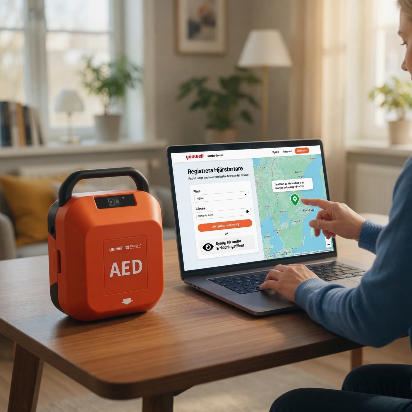 Registrera din hjärtstartare – Gör din AED synlig och rädda liv